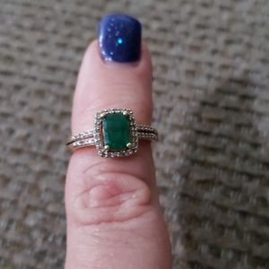 Emerald and Diamond ring